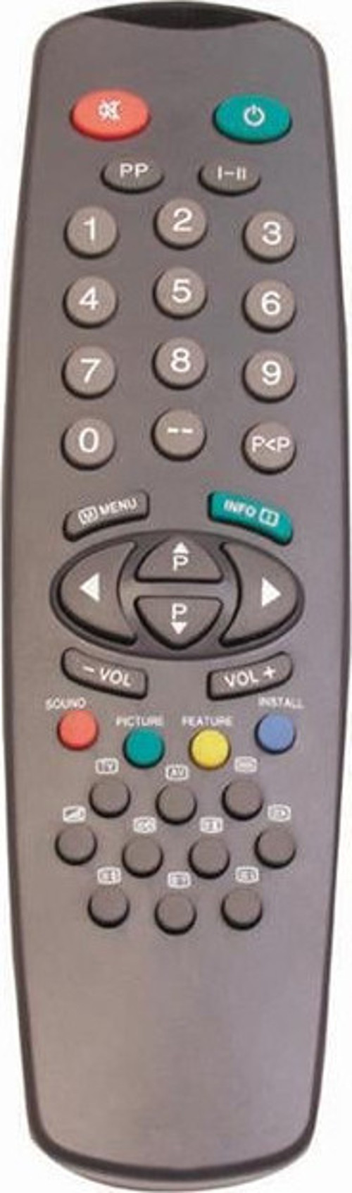 Vestel 1940 İnfo Tuşlu Siyah Tv Kumandası