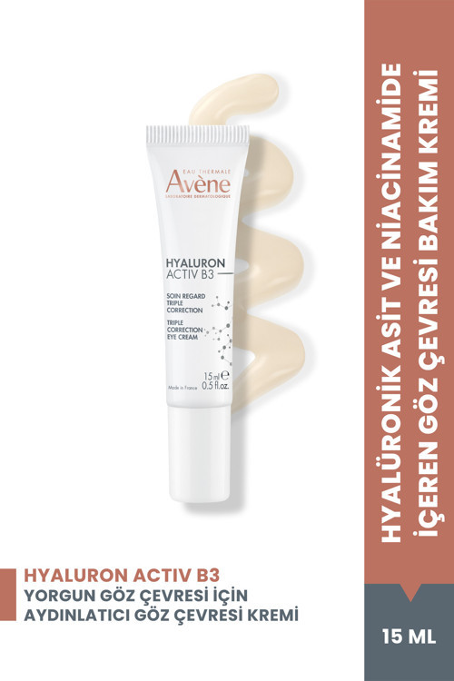 Hyaluron Activ B3 Hyaluronik Asit ve Niasinamid Göz Çevresi Kremi Aydınlatıcı Etkili 15 ml