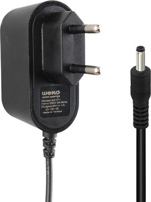 Weko 9 Volt - 1 Amper 3.5*1.35 Uçlu Yerli Üretim Priz Tipi Adaptör