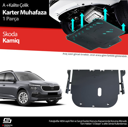 Skoda Kamiq Çelik Karter Muhafaza Koruma 2019 Üzeri A+ Kalite