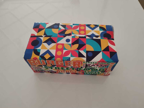 Hamburger ve Fast food Kutusu 100 adet 21x11x8 cm
