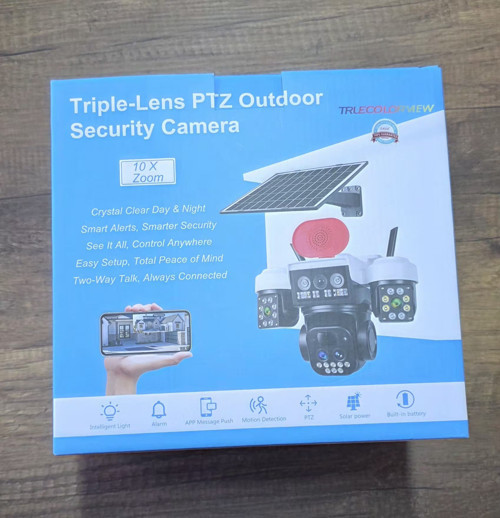 AC-5051 10XZOOM 4g Solar Kamera Polisçakarlı 3 Kameralı