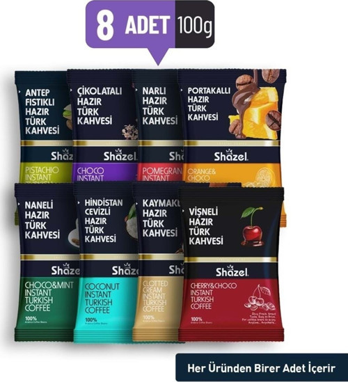 Karma Special Hazır Türk Kahvesi 100 Gr X 8 Çeşit