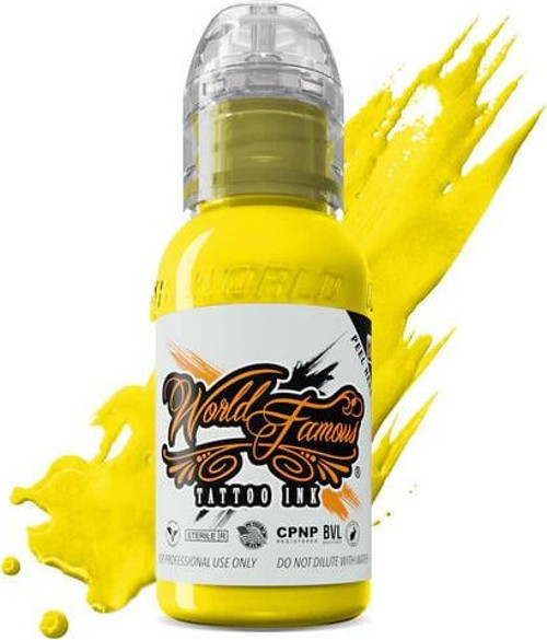 Melek Rainbow Yellow - World Famous Ink Dövme Boyası - 1oz/30ml