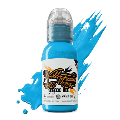 Rainbow Blue - World Famous Ink Dövme Boyası - 1oz/30ml