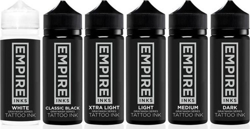 Empire Inks Graywash Series - 6 Bottle Full Set - 2oz/60ml