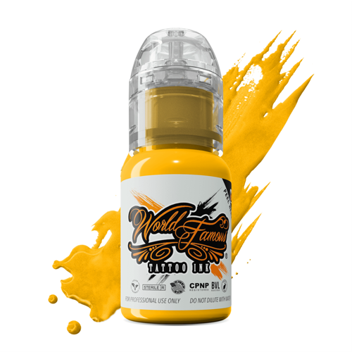 USA Yellow - World Famous Ink Dövme Boyası - 1/2oz/15ml