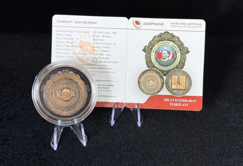 MİT Milli İstihbarat Teşkilatı – Bronz Hatıra Sikkesi