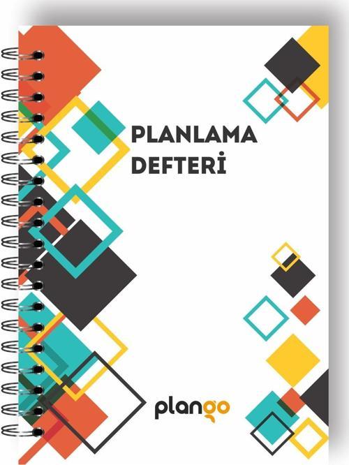 Beyaz Kareler Günlük Planlayıcı Defter - Daily Planner - Ders Çalışma Planlayıcı Defteri - Planlama