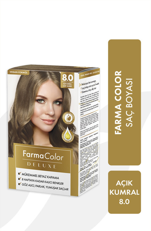 Farmacolor Deluxe Saç Boyası Açık Kumral 8.0