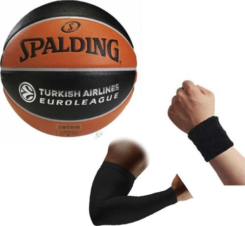 Basketbol Topu Tf150 7 Euroleague Tf150 7+basketbol Kolluğu+havlu Bıleklık