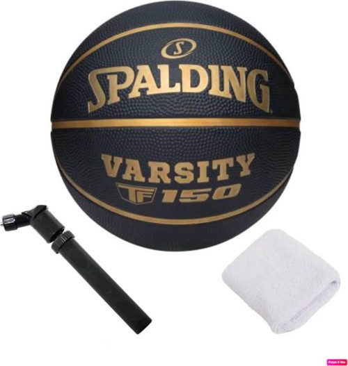 Basketbol Topu Varsity Black Gold TF-150 Size:6+ Pompa + Havlu Bileklik