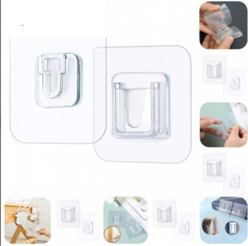 Geçmeli Klips Eşya Sabitleme Askısı 6lı Set