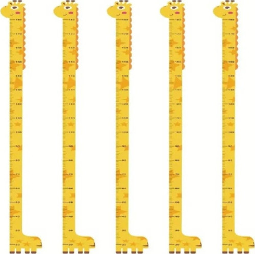 Sevimli Sarı Zürafa Boy Ölçüsü Sticker