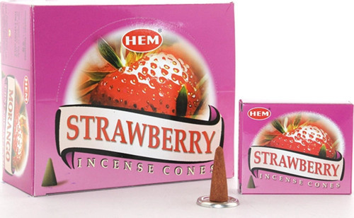 Strawberry Aromalı Konik Tütsü