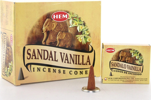 Sandal Vanilla Aromalı Konik Tütsü