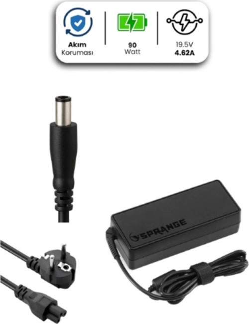 19.5V 4.62A 7.4 * 5.0mm 90W DELL İçin Laptop Adaptör