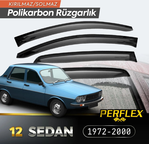Renault 12 Sedan 1972-2000 Cam Rüzgarlığı V2 Mugen