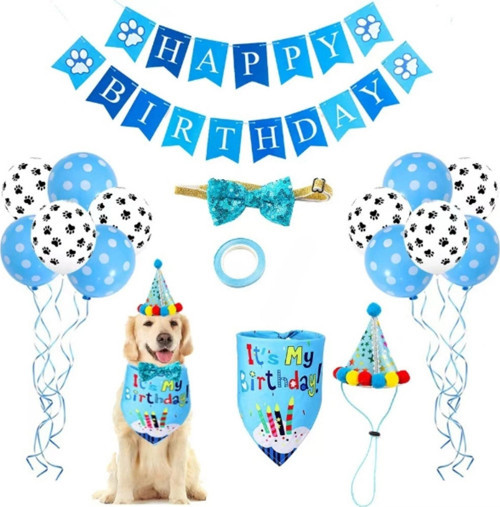 Köpekler İçin Doğum Günü Partisi Seti