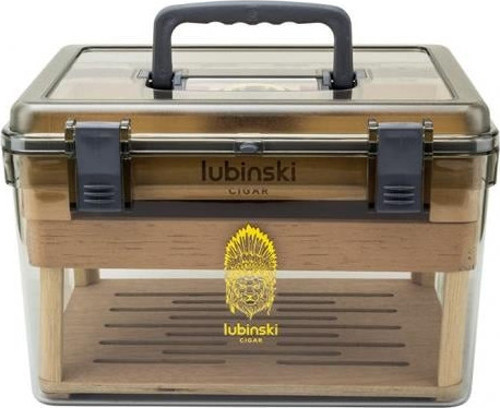 Plexi -Sedir Şeffaf Puro Kutusu Humidor 80s