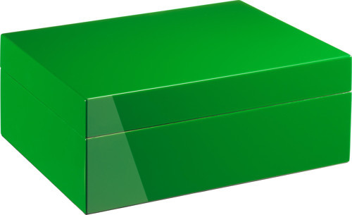 Italy Handmade Humidor Puro Kutusu - Roma Collection- Green- 50's