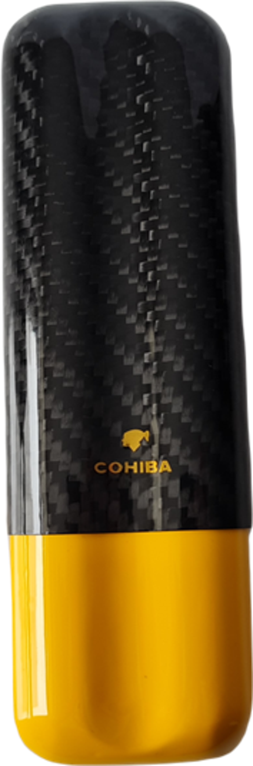 Carbon Siyah/Sarı İkili Puro Kılıfı