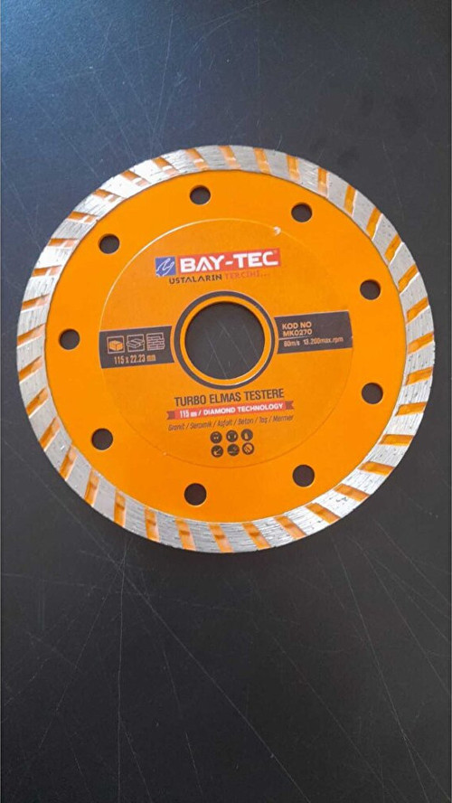 Baytec Turbo Elmas Testere 115 Mm Mk0270
