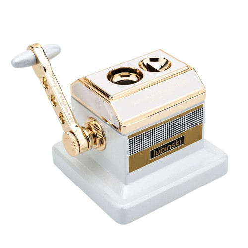 Vintage Special Edt. Metal Masa Puro Kesici Giyotin Double Cutter Beyaz