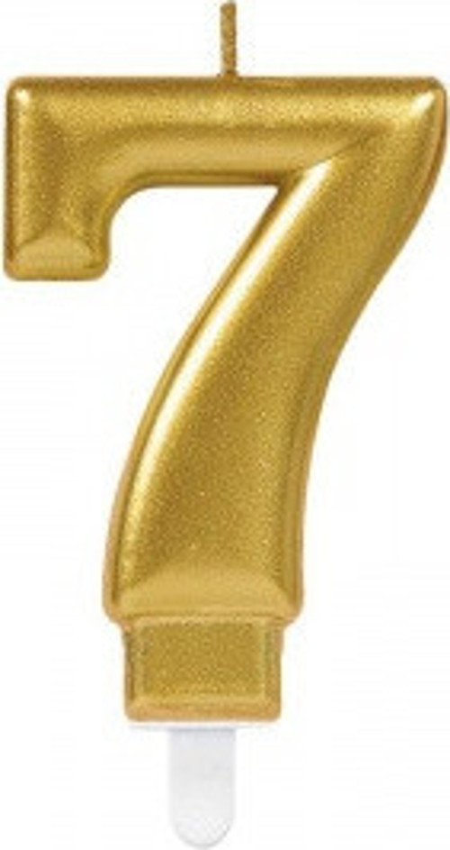 7 Rakamı Mum Gold Renk
