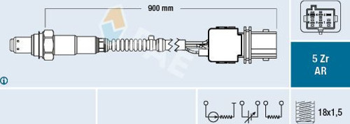 Egsoz Sensoru Hego Sensor Volvo C70 I S60 I S80 I V70 I Xc70 Xc 90 8670279-8658133