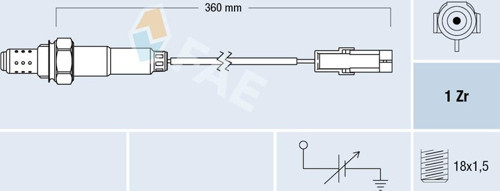 Oksijen Sensörü Astra F-Corsa B-Tıgra-Vectra A-B- 1.4-1.6-Accent 1.3İ-1.5 İ 12V 855305-855315-855333