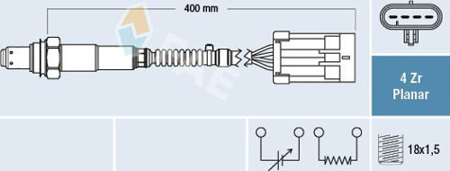Oksijen Sensörü Omega A 2.0-2.0İ 86-94 Frontera 2.0İ 92-98 Aveo-Kalos-Lacettı 1.4 16V L95 Epıca 2.0