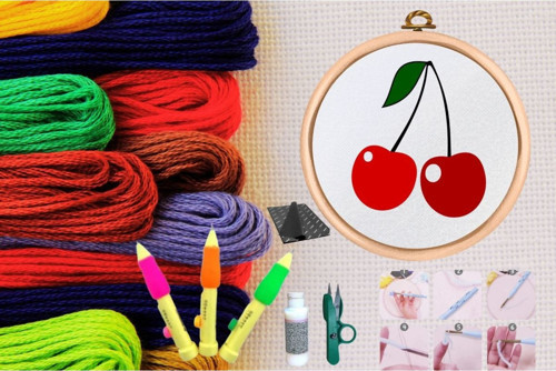 Punch Seti Nakış Seti Kasnaklı Kendin Yap Seti Seri 3