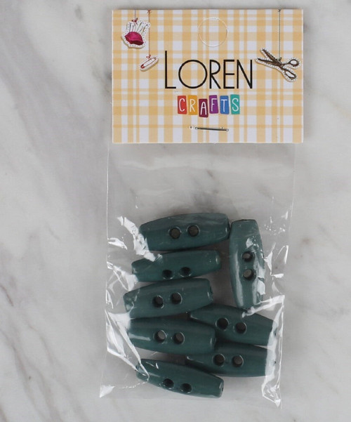 Loren Crafts Yeşil 8 Li Çoban Düğmesi - 65