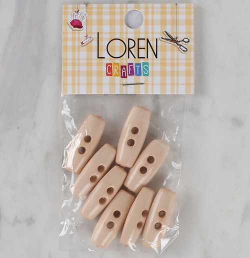Loren Crafts Pudra Pembe 8 Li Çoban Düğmesi - 69