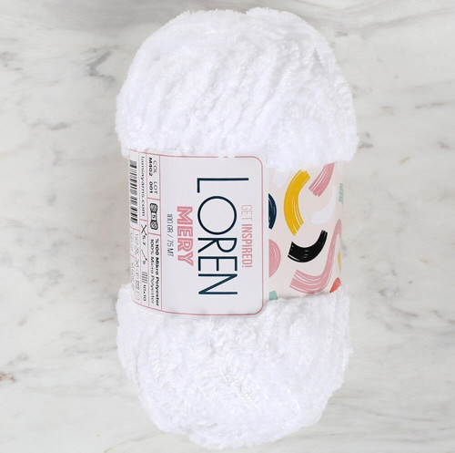 Loren Mery Beyaz El Örgü İpi - M402 - 34310