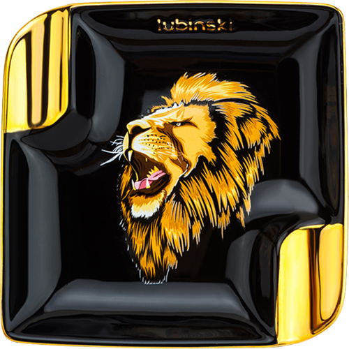 Lion Porselen Puro Küllüğü Siyah/Gold 2li