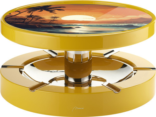 Italy Handmade Special Club Puro Küllük - Roma Collection- Yellow Caribbean Beach