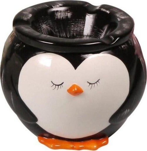 Saloon Seramik Ev Küllüğü Penguen Tasarım Siyah 13cm