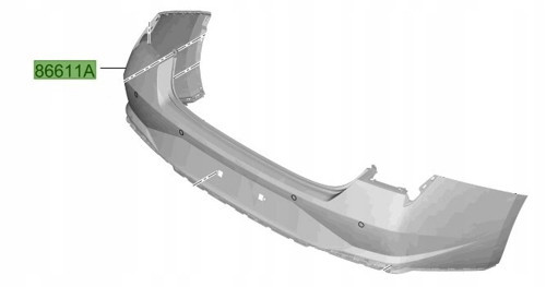 Tampon Elantra Arka 2021 Sonrası (Style - Smart) (Oem No:86610Aa030)