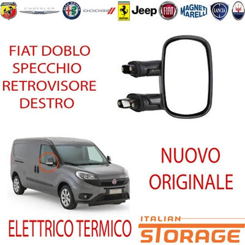 Fiat Doblo Combı Dış Ayna Sinyalli Manuel Astarlı Sağ 2010- (Oem No: 735325166)