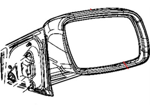 Dodge Journey Dış Ayna Ayna Elektrikli Isıtmalı Desenli Sağ 2009- (Oem No: 5076884Ae)