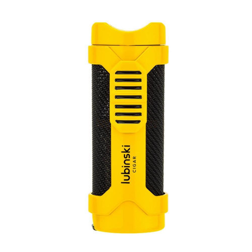 Cigar Sehpa Kapaklı Delicili Tek Torch Puro Çakmağı Sarı