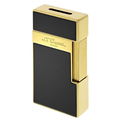 S. T. Dupont S.T. Dupont BQ Big D Golden Shiny Black Lacquer Çakmak 25002