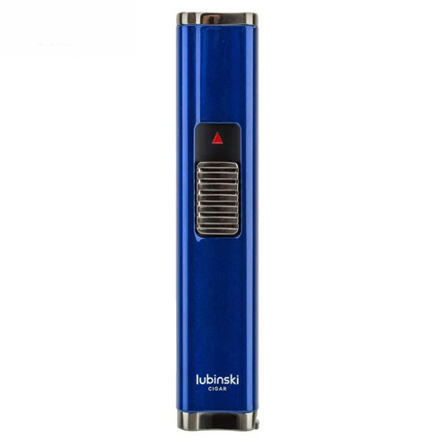 Cigar Slim Cetvelli Ve Sehpalı Çift Torch Puro Çakmağı Mavi
