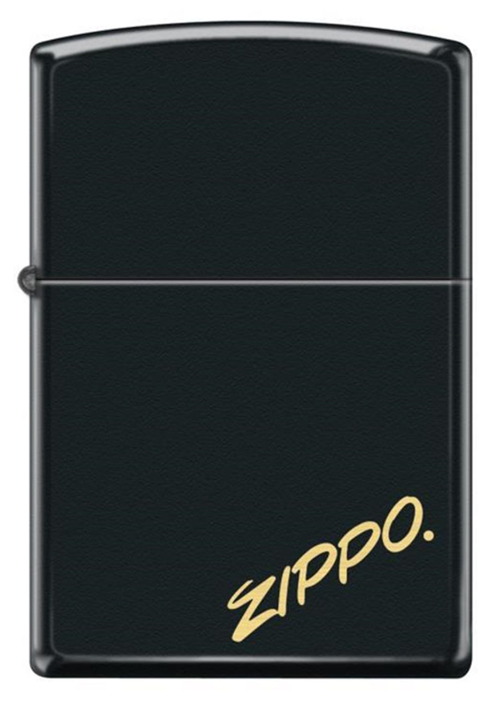 Black Matte Script Logo Çakmak