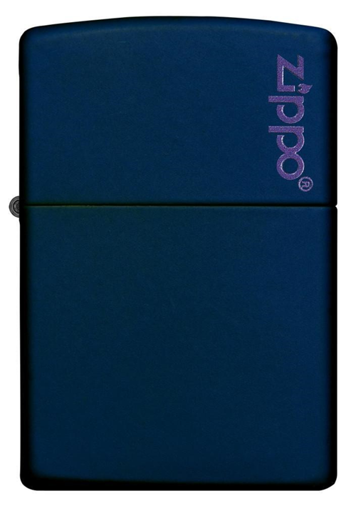 Navy Blue Matte Logo Çakmak