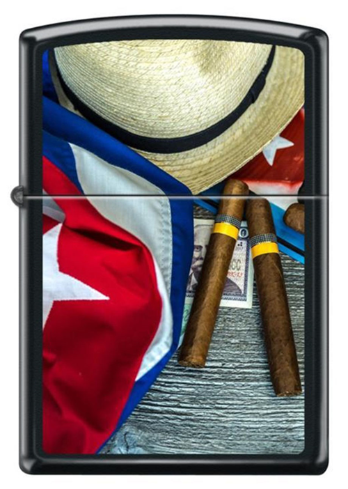 Cuban Flag And Plate Çakmak