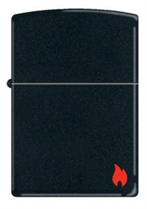 Black Matte Flame Çakmak