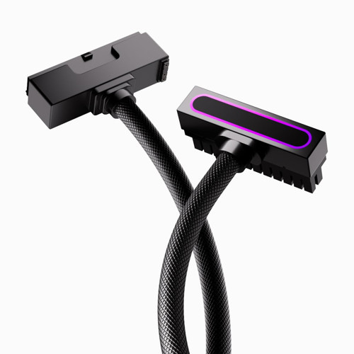 Hydrus-24PIN PC Güç Kaynağı Uzatma Kablosu Siyah